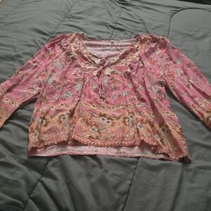 Chic Floral Pink Blouse